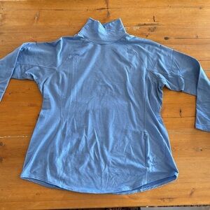 Duluth Trading Co Light Blue Turtleneck Tunic